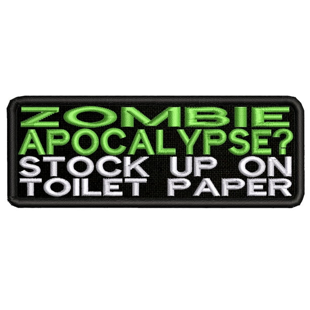 Embroidered Patch Iron-On Sew-On Biker Emblem Decorative Applique ZOMBIES..